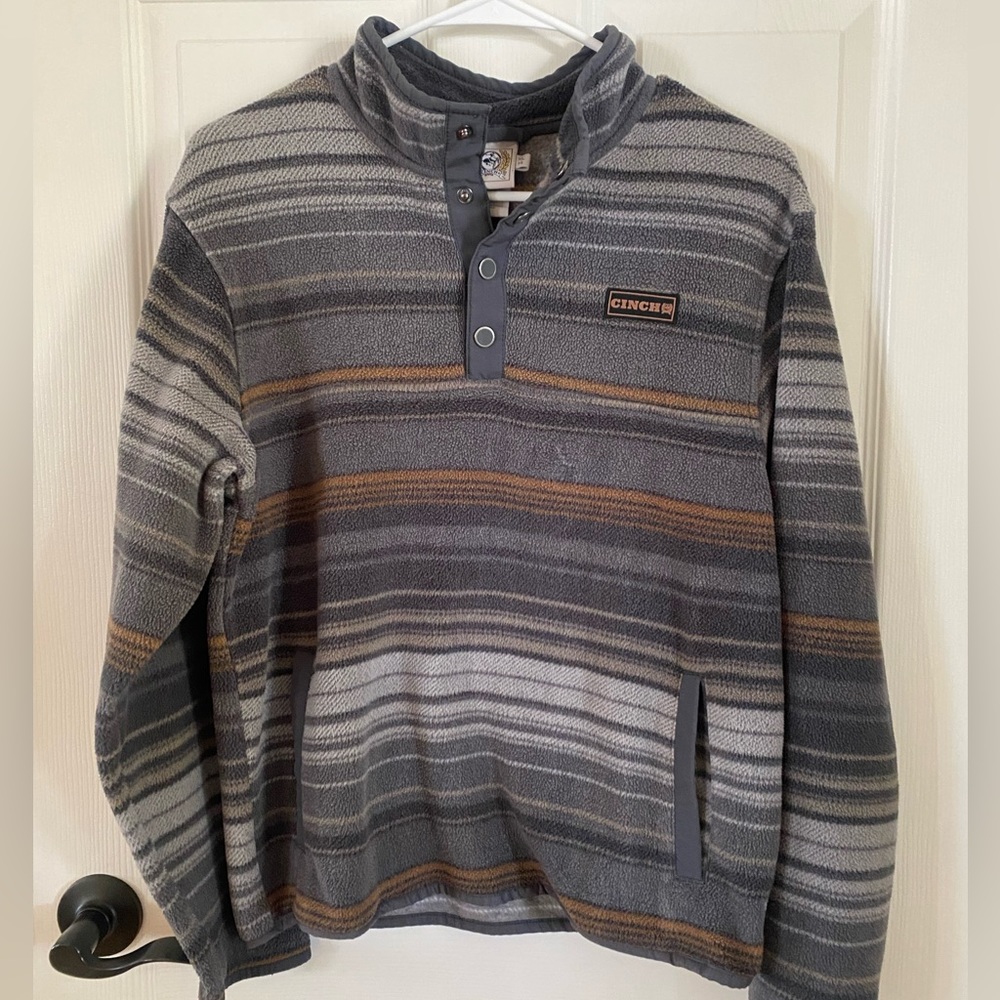 Boys cinch fleece pullover XL 14